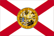 Bandeira do estado da Florida.